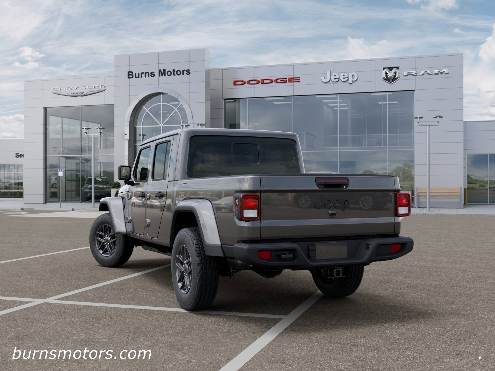New 2026 Granite Crystal Metallic Clear-Coat Exterior Paint Jeep Sport S Dark Sky image 3