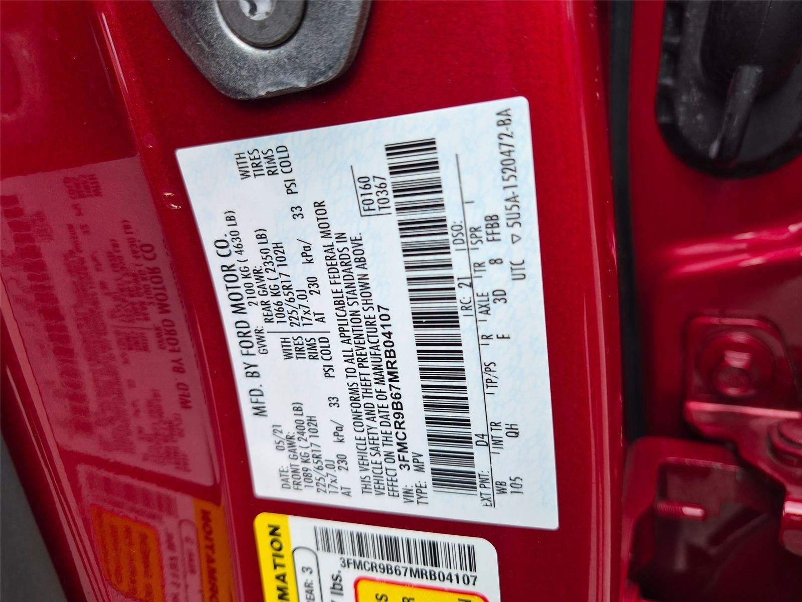 Used 2021 Rapid Red Metallic Tinted Clearcoat Ford Big Bend image 35