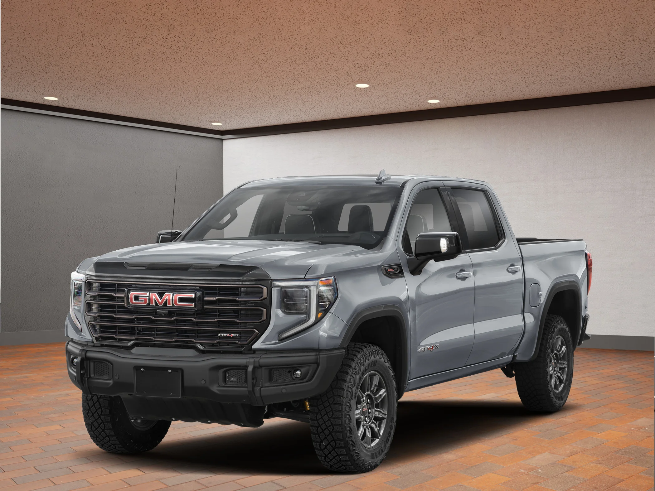 New 2026 Grey GMC Crew Cab Short Box 4-Wheel Drive AT4X image 1