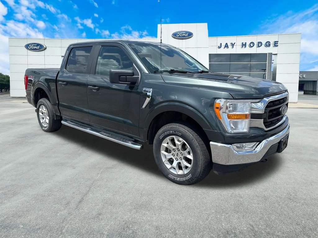 Certified Used 2021 Guard Metallic Ford XLT image 1
