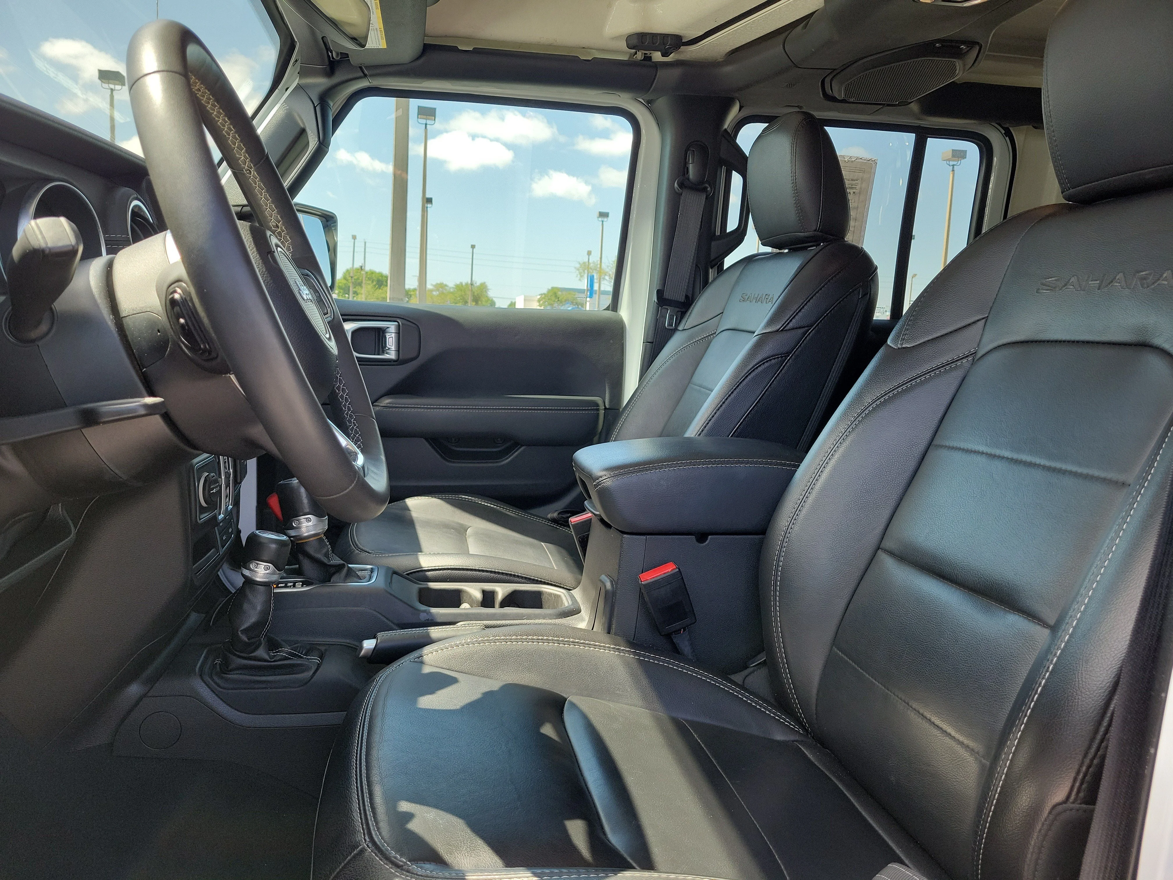Used 2023 Bright White Clearcoat Jeep Sahara image 14