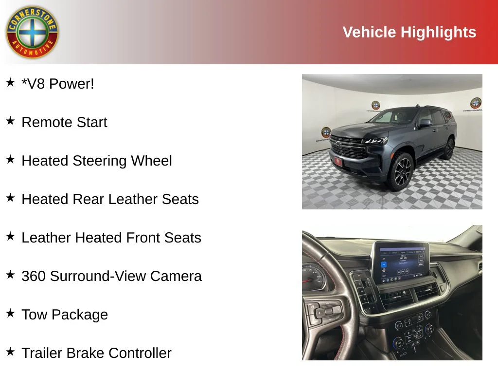 Used 2021 Chevrolet Tahoe RST with VIN 1GNSKRKDXMR336254 for sale in Elk River, Minnesota