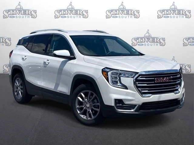 Certified Used 2023 White Frost Tri-Coat GMC SLT image 1