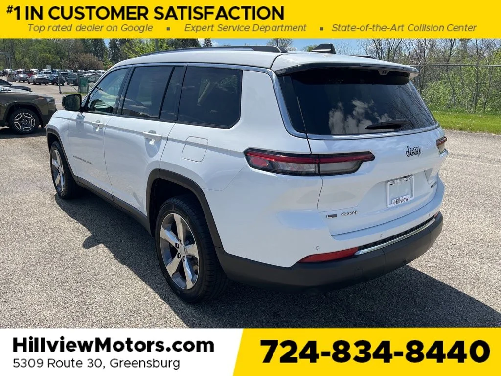 Certified Used 2021 Bright White Clearcoat Jeep Limited image 4
