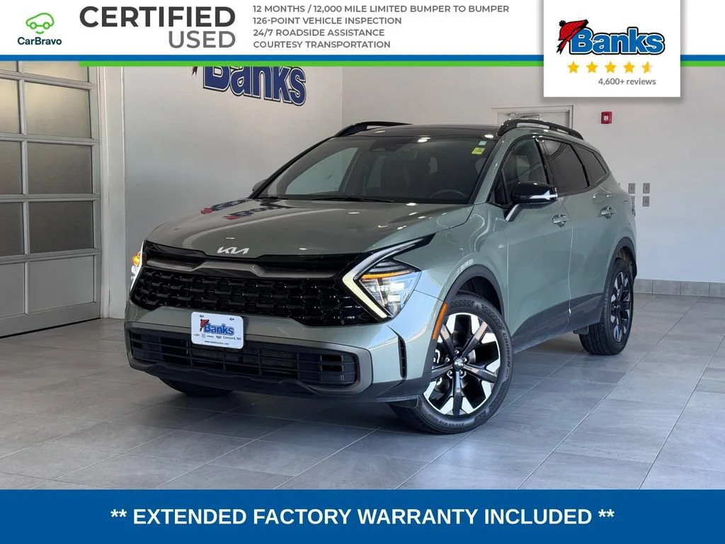 Certified Used 2024 Green Kia X-Line image 1
