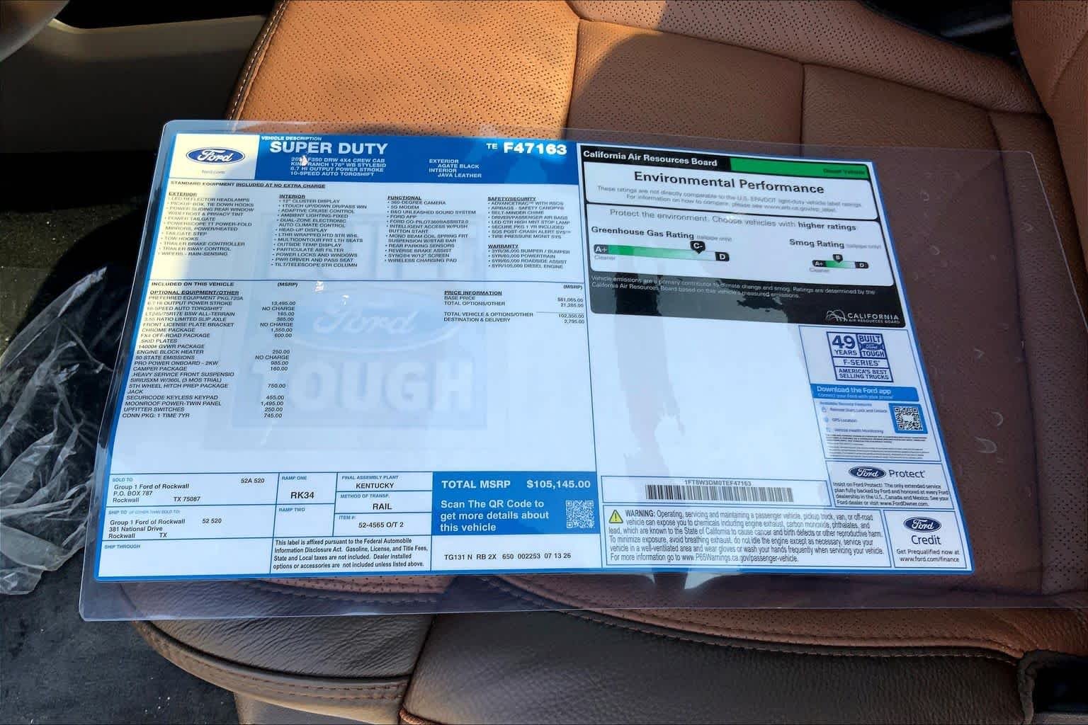 New 2026 Agate Black Metallic Ford F-350® King Ranch® image 19