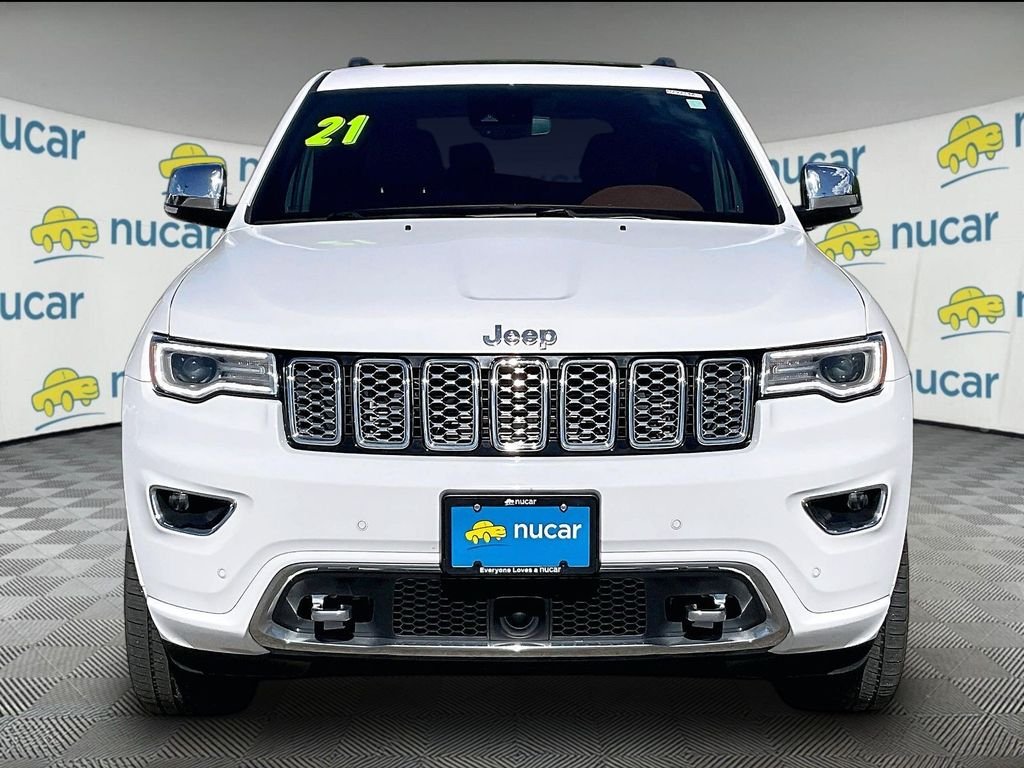 Used 2021 Bright White Clearcoat Jeep Overland image 2