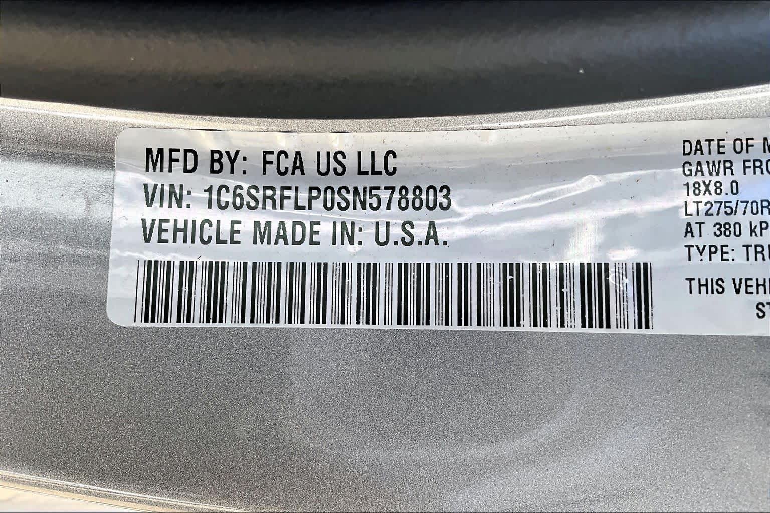 Used 2025 Billet Silver Metallic Clearcoat Ram Rebel image 35