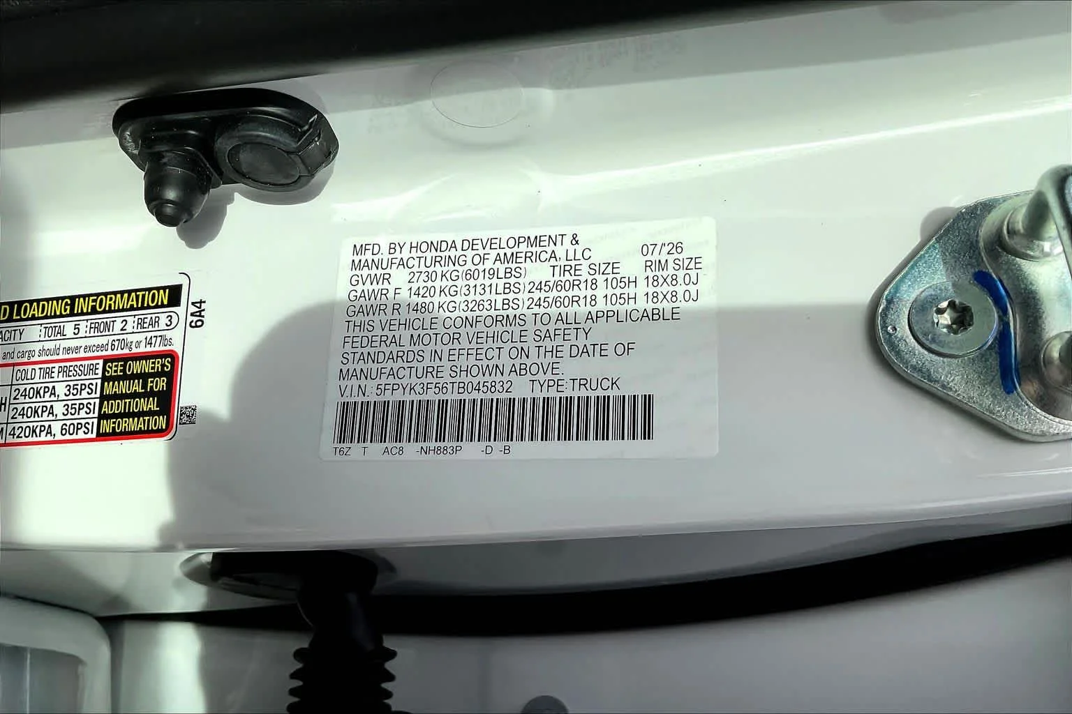 New 2026 Platinum White Pearl Honda RTL image 19