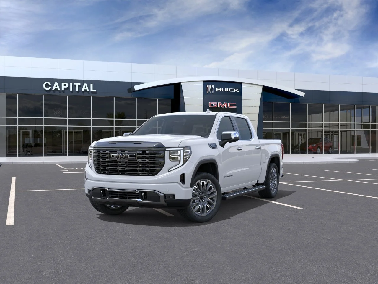 New 2026 GLACIER WHITE TRICOAT GMC Denali Ultimate image 8