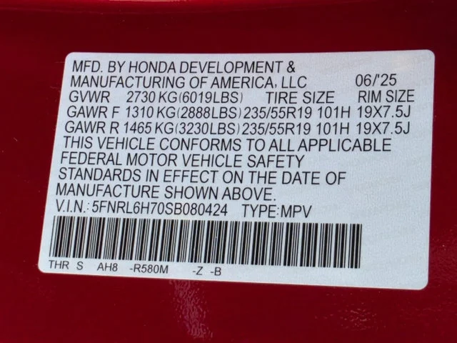 2025 Honda Odyssey Sport L - Photo 33