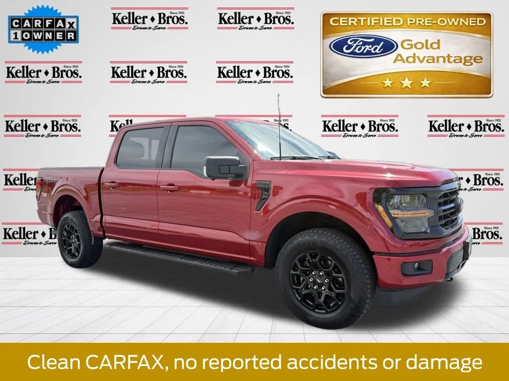 Used 2024 Rapid Red Metallic Tinted Clearcoat Ford XLT image 1