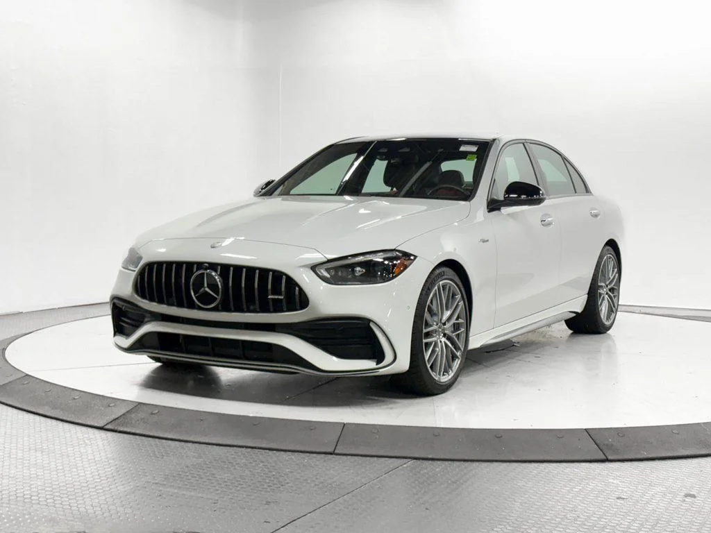 Used 2024 MANUFAKTUR Moonlight White Metallic Mercedes-Benz C 43 AMG® image 3