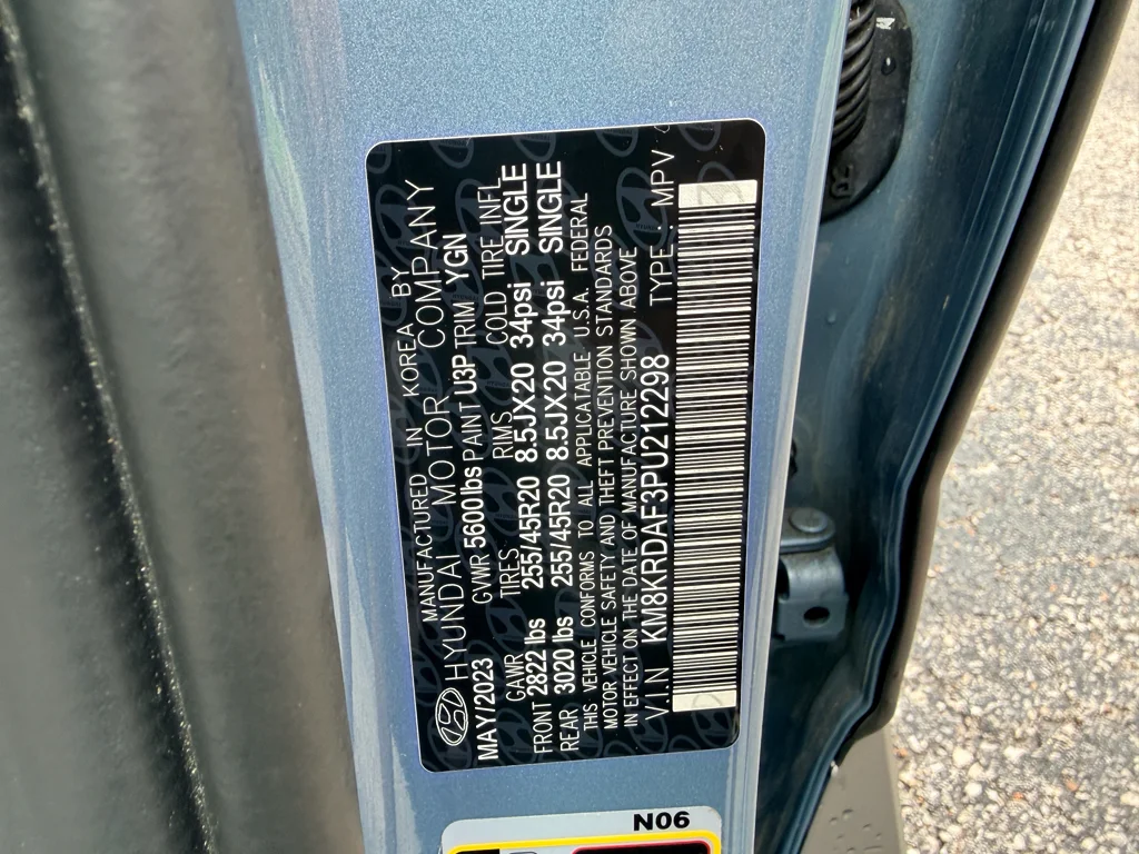 Used 2023 Lucid Blue Hyundai Limited image 14