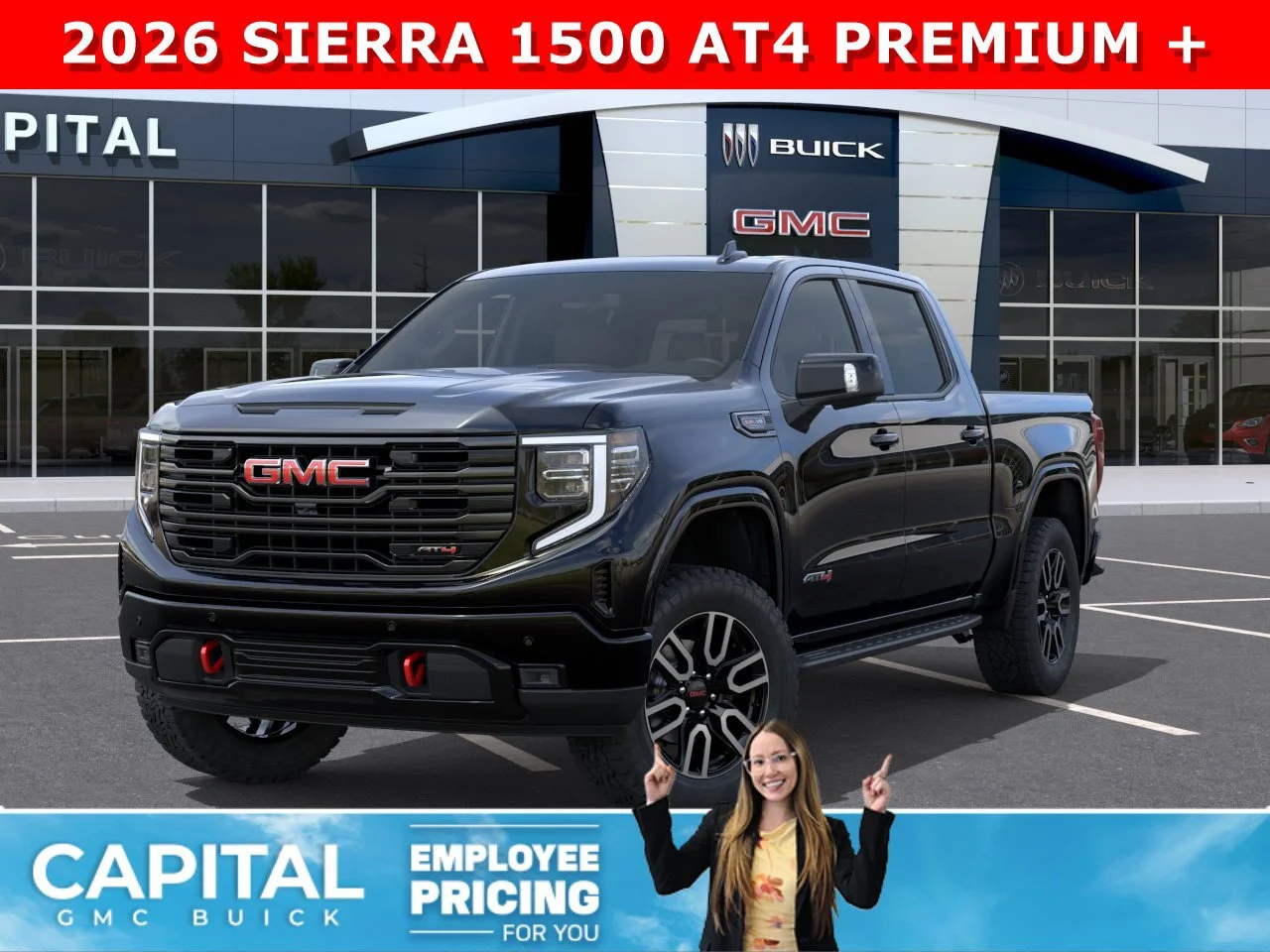 New 2026 ONYX BLACK GMC AT4 image 1