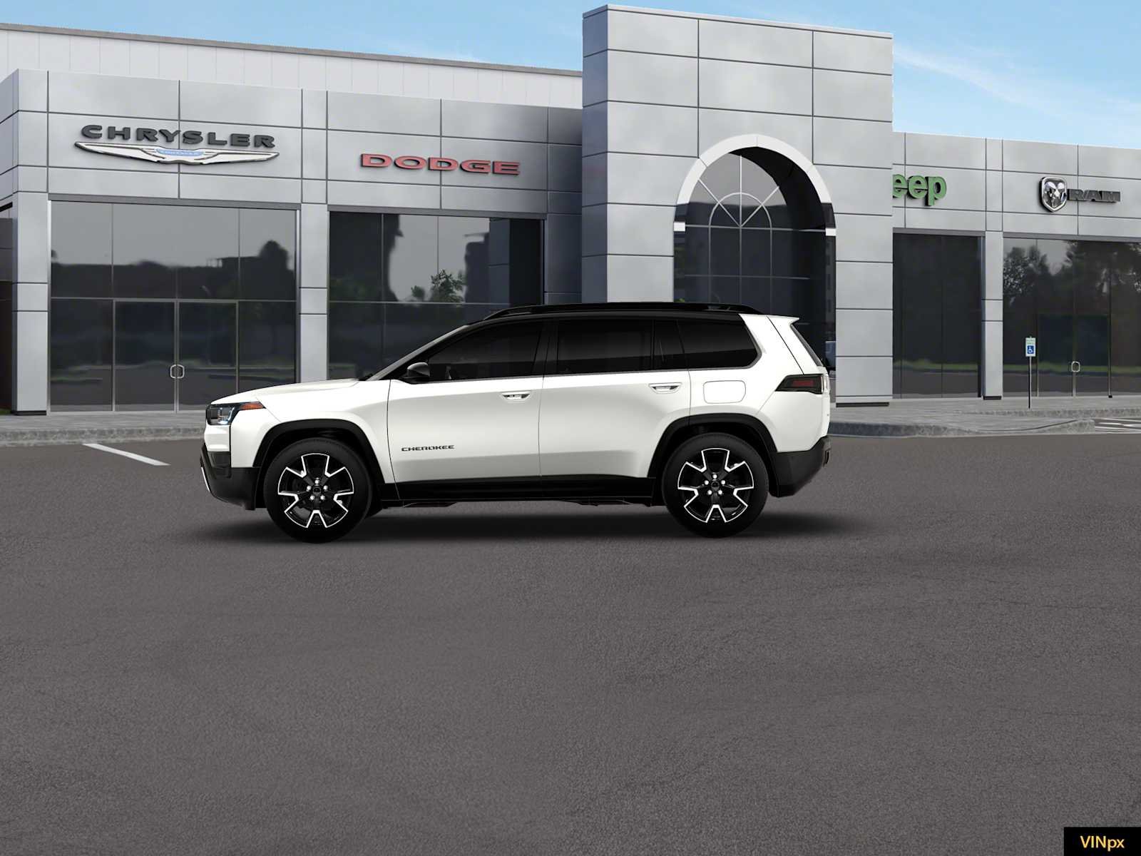 New 2026 Bright White Clear-Coat Exterior Paint Jeep Overland image 3