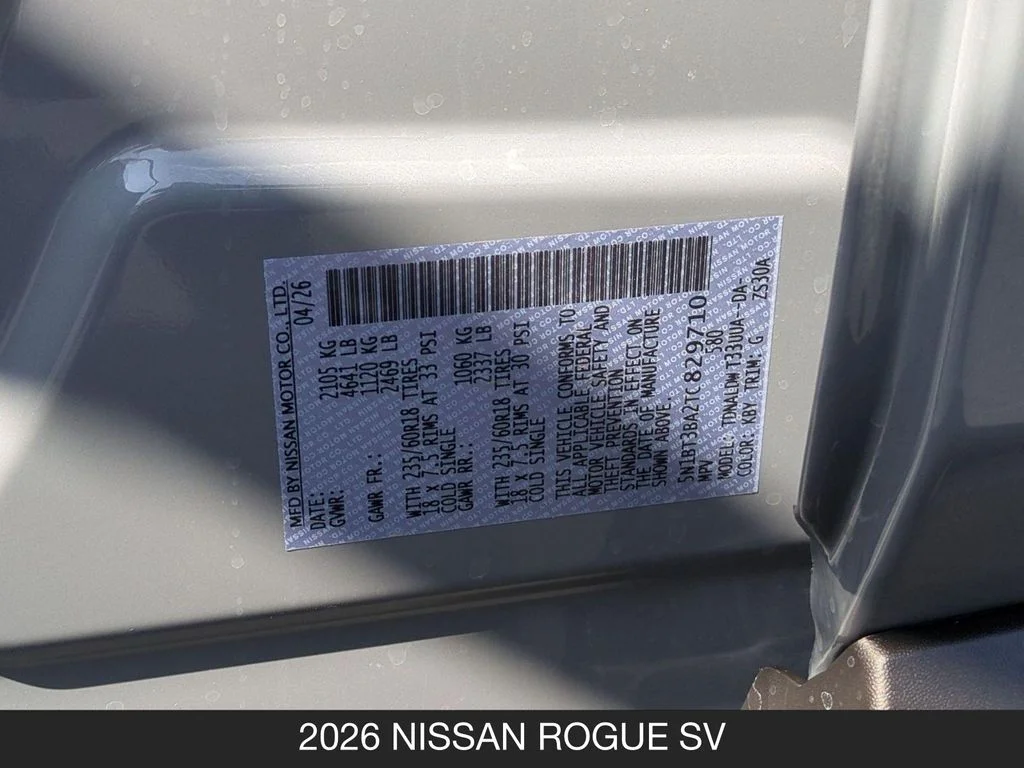 New 2026 Gray Nissan SV image 26