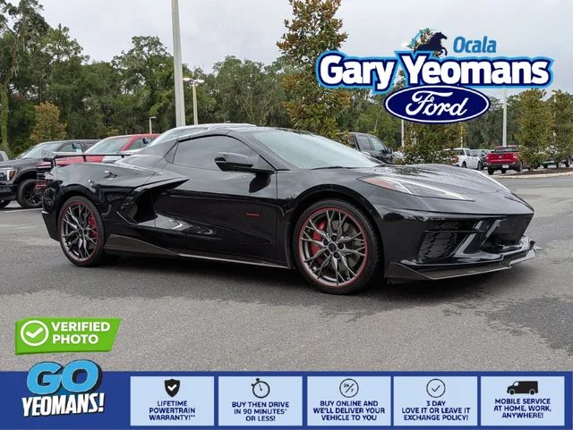 Used 2023 Carbon Flash Metallic Chevrolet Stingray image 1