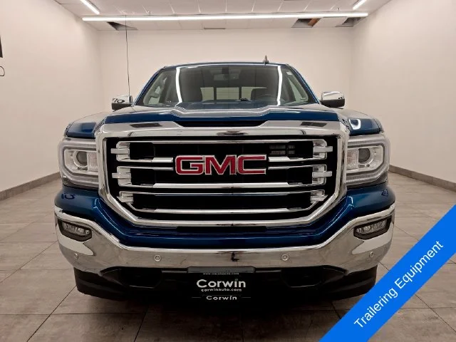 Used 2018 Stone Blue Metallic GMC SLT image 8