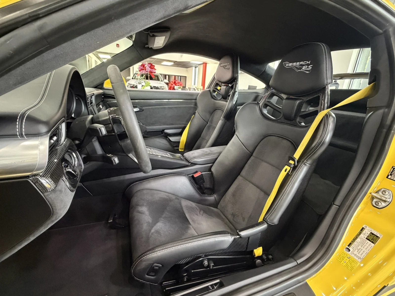 Used 2019 Racing Yellow Porsche GT3 RS Weissach Edition w/ Navi & rearCam image 16