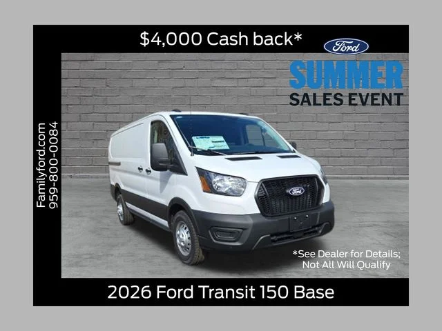 New 2026 Oxford White Ford Cargo Van image 1