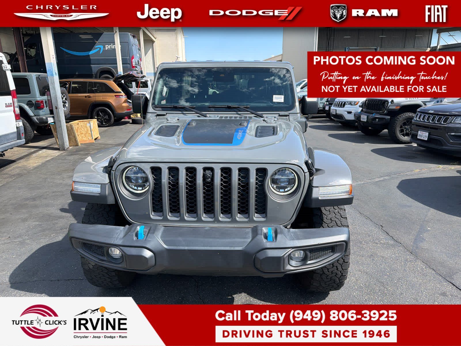Used 2022 Sting-Gray Clearcoat Jeep Unlimited Rubicon image 1