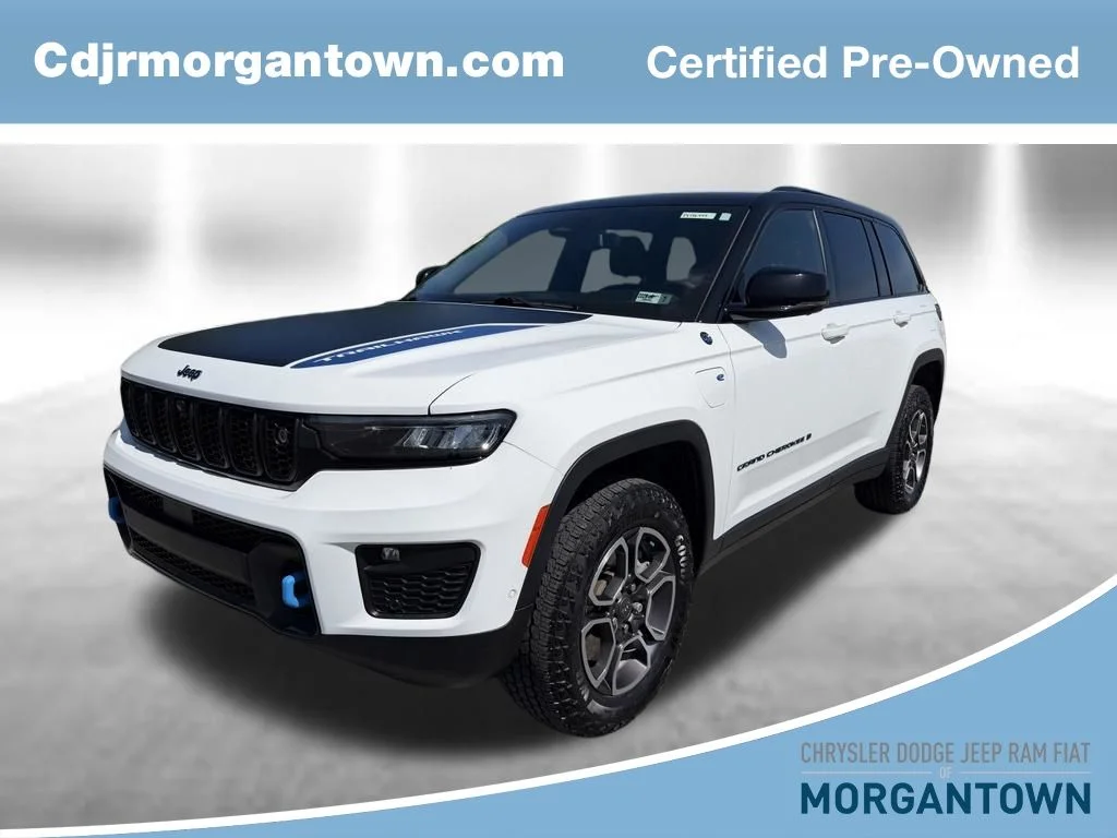 Certified Used 2023 White Jeep Trailhawk 4xe image 1