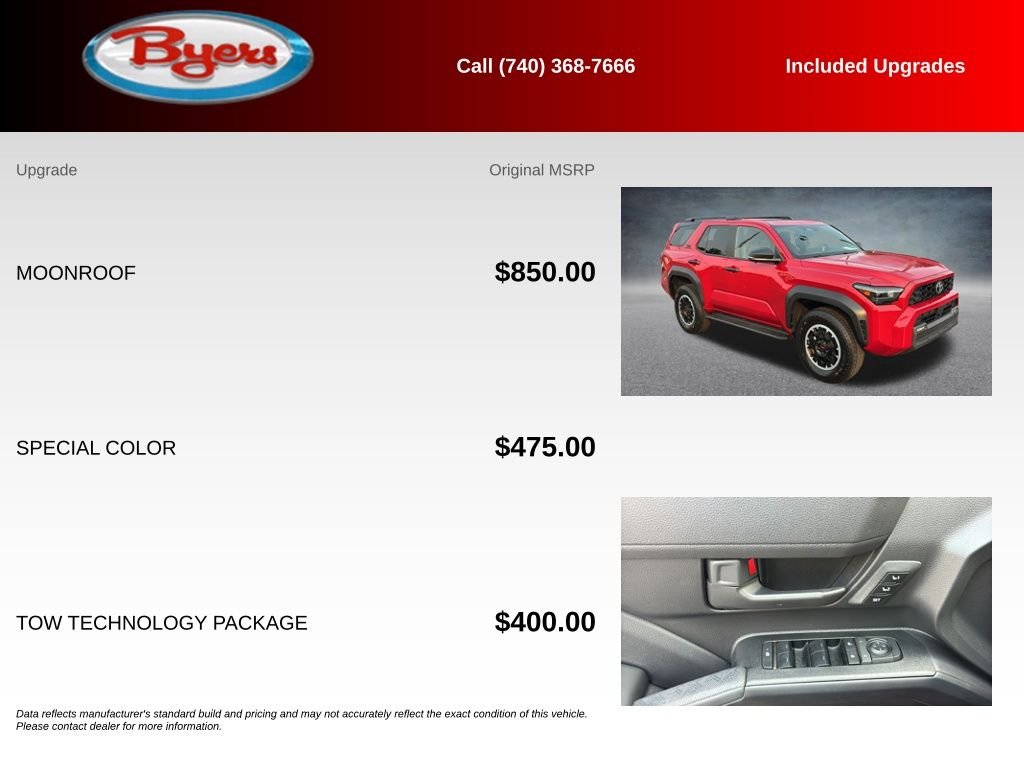 Used 2025 Red Toyota TRD Off-Road Premium image 5