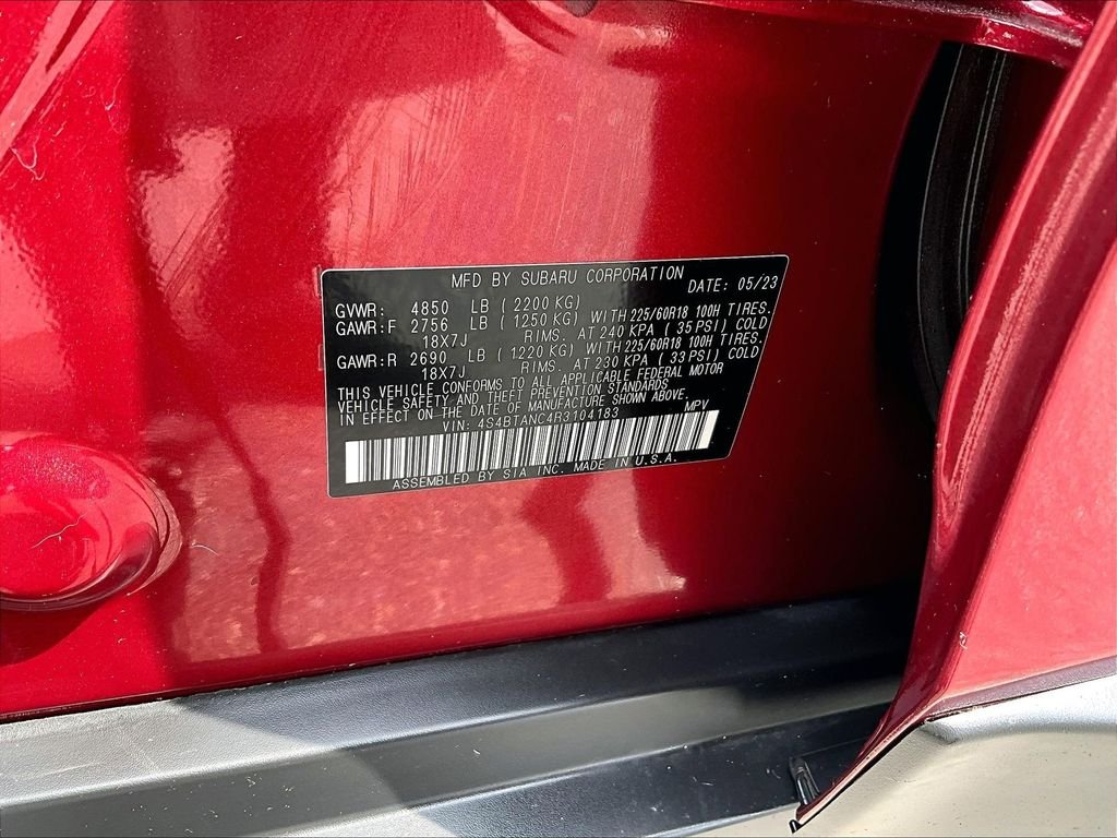 Used 2024 Red Subaru Limited image 35