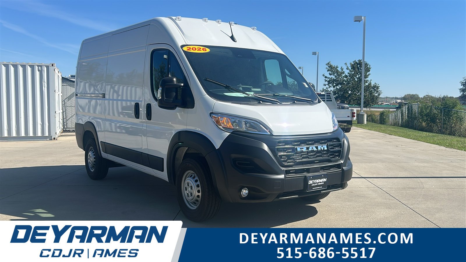 2026 RAM ProMaster Cargo Van Tradesman