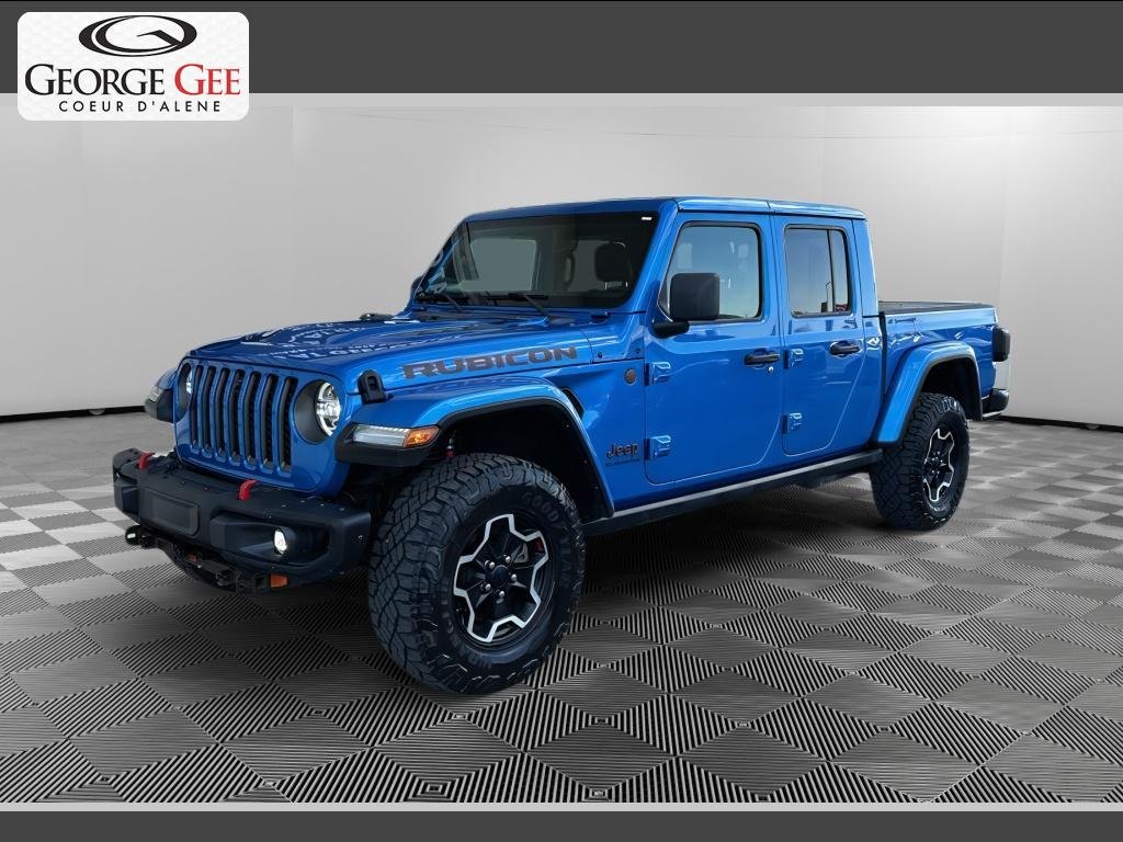 Used 2021 Hydro Blue Pearl Jeep Rubicon image 1