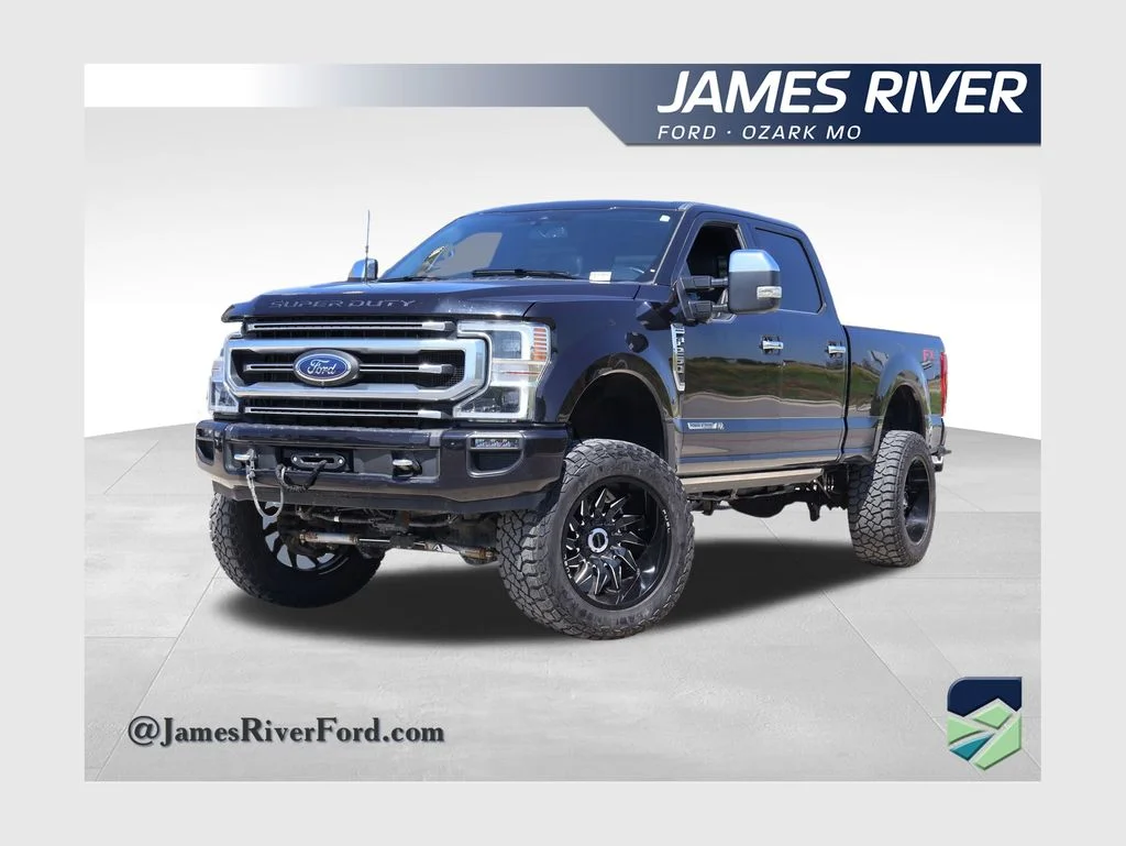 Used 2021 Black Metallic Ford Platinum image 1