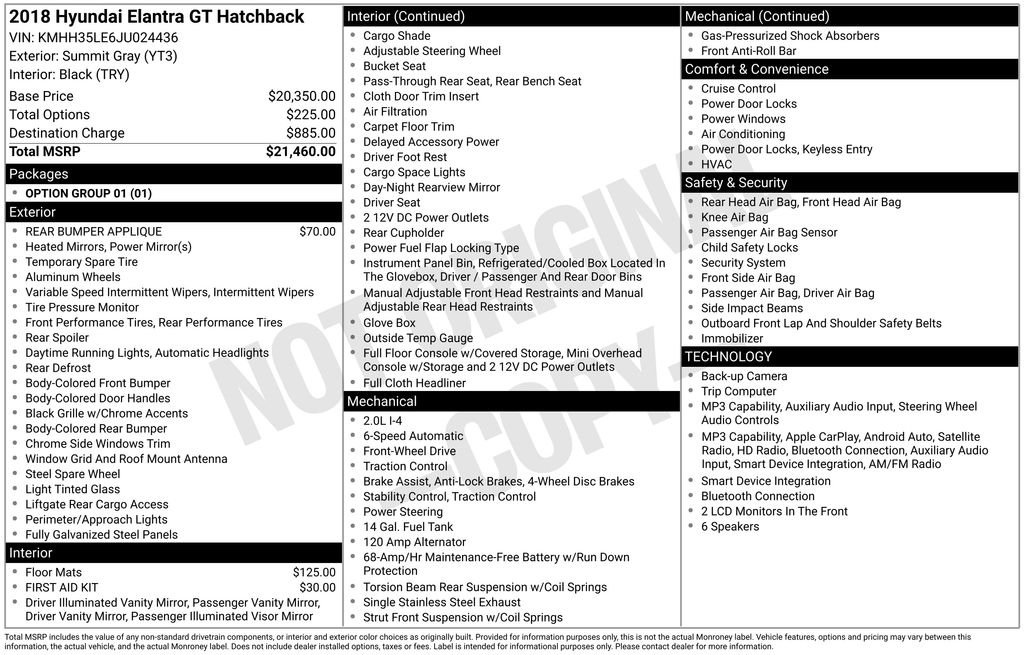 Used 2018 White Hyundai Base image 4