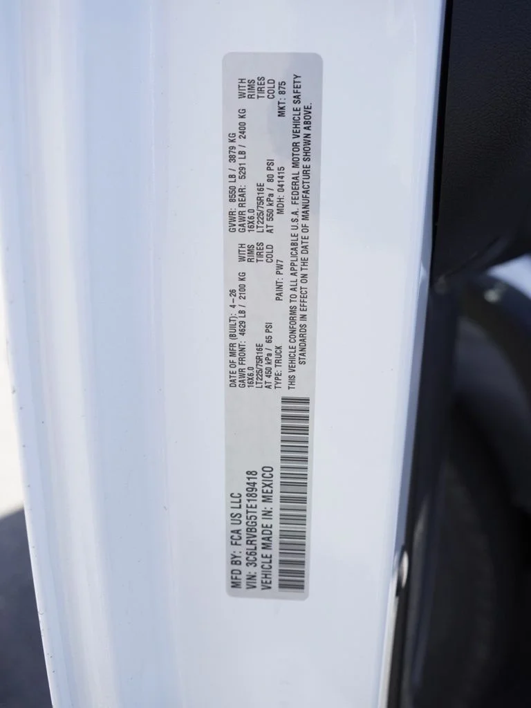 New 2026 Bright White Clear-Coat Exterior Paint RAM Base image 35
