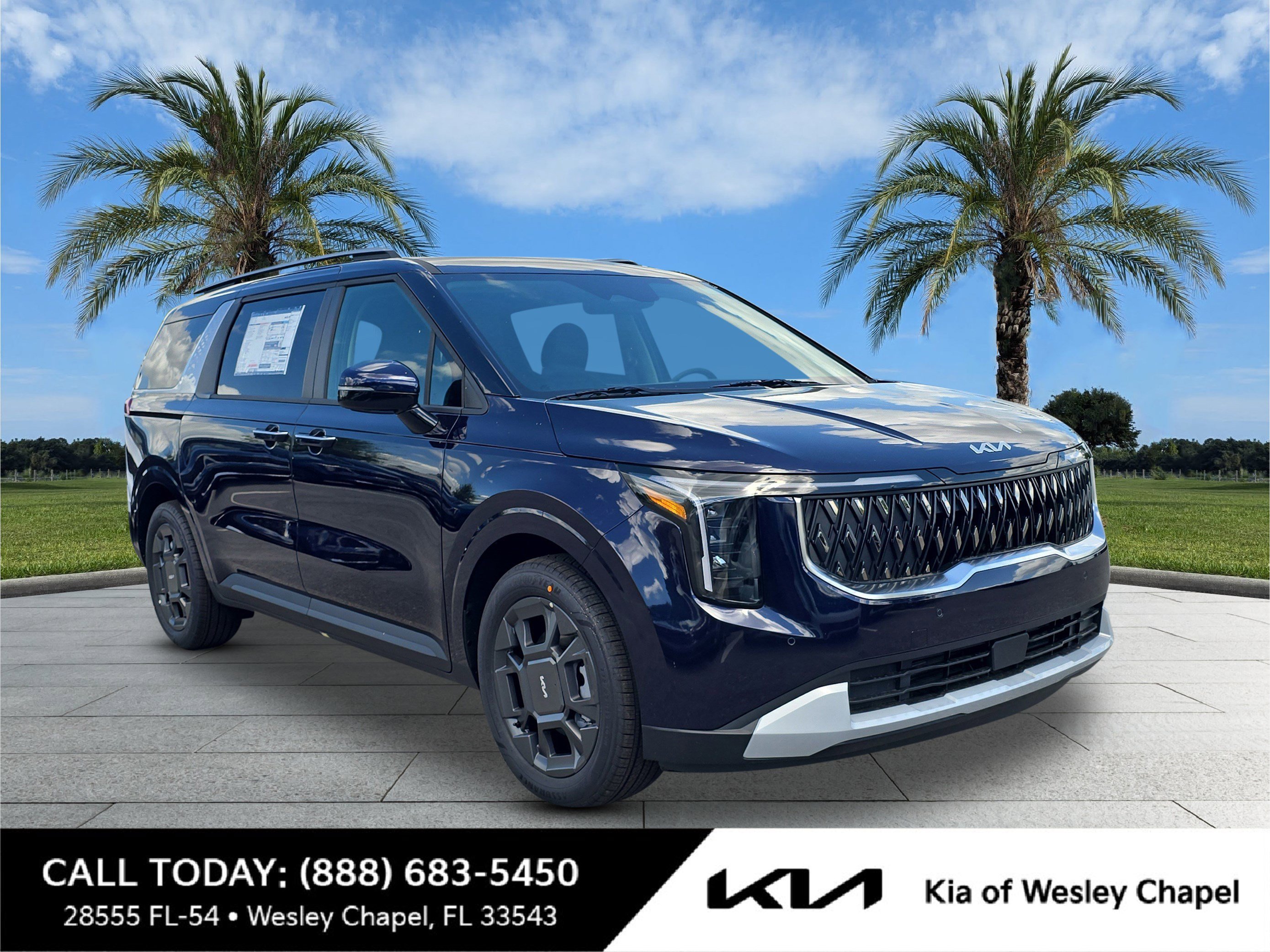 New 2026 Deep Chroma Blue Kia EX image 1