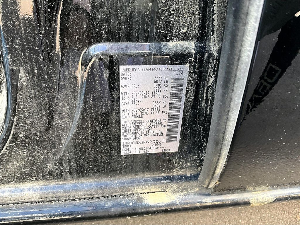 Used 2025 Black Nissan SV image 27