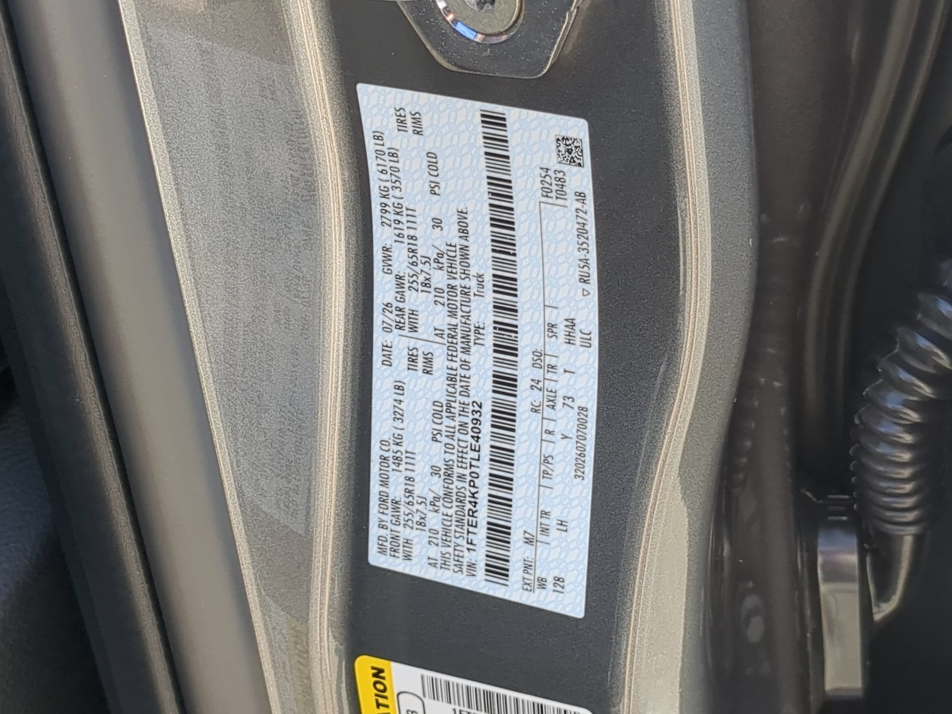 New 2026 Carbonized Gray Metallic Ford Lariat® image 69