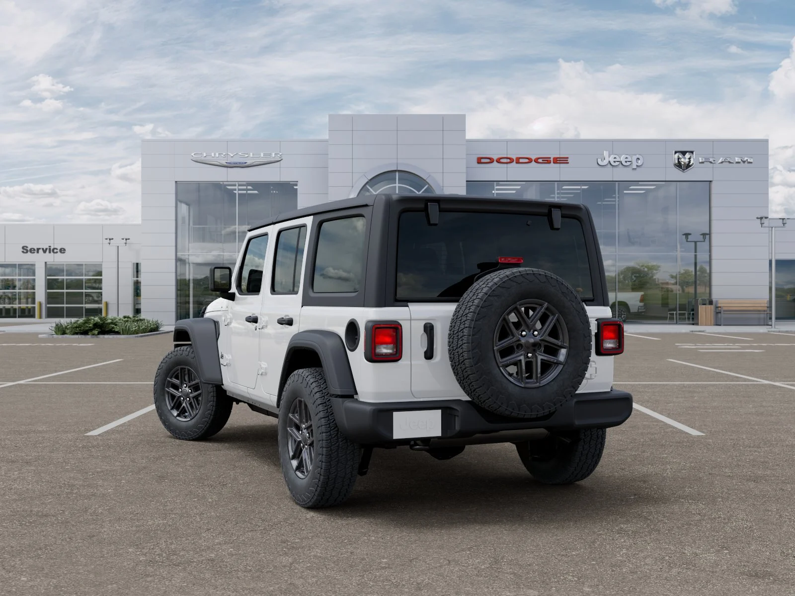 New 2026 Bright White Clear-Coat Exterior Paint Jeep Sport S image 31