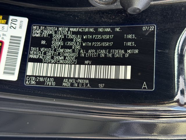 Used 2022 Black Toyota XLE image 30