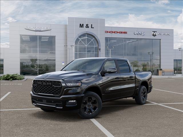 New 2026 Diamond Black Crystal Pearl-Coat Exterior Paint RAM Big Horn Crew Cab 4x4 5