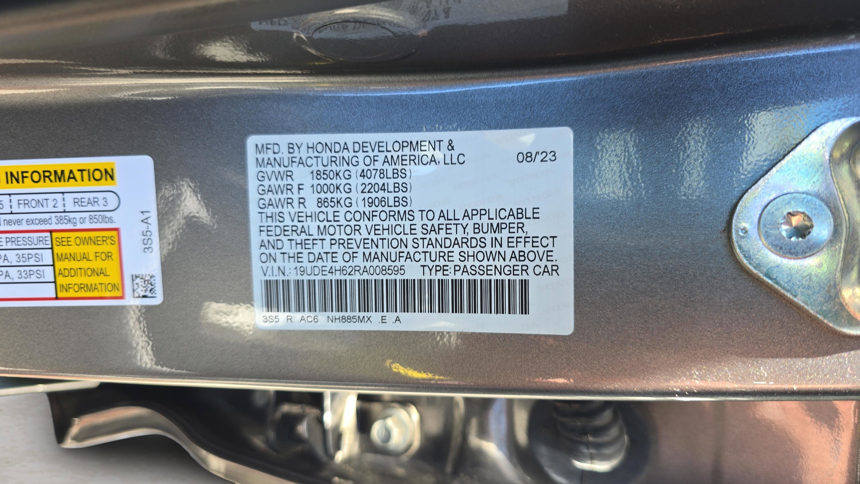 Certified Used 2024 Liquid Carbon Metallic Acura w/A-Spec Technology Package image 63