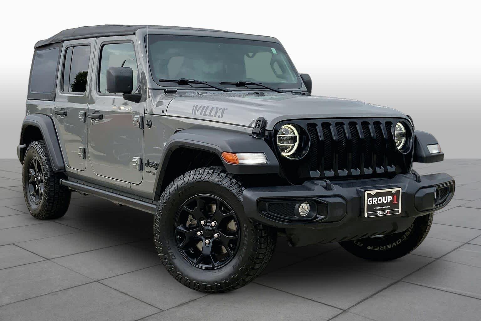Used 2021 Sting-Gray Clearcoat Jeep Unlimited Willys image 3