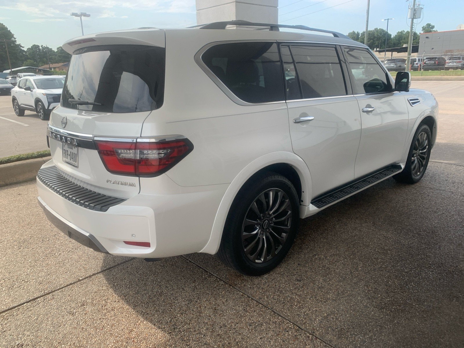 2022 Nissan Armada Platinum White at Sterling McCall Nissan