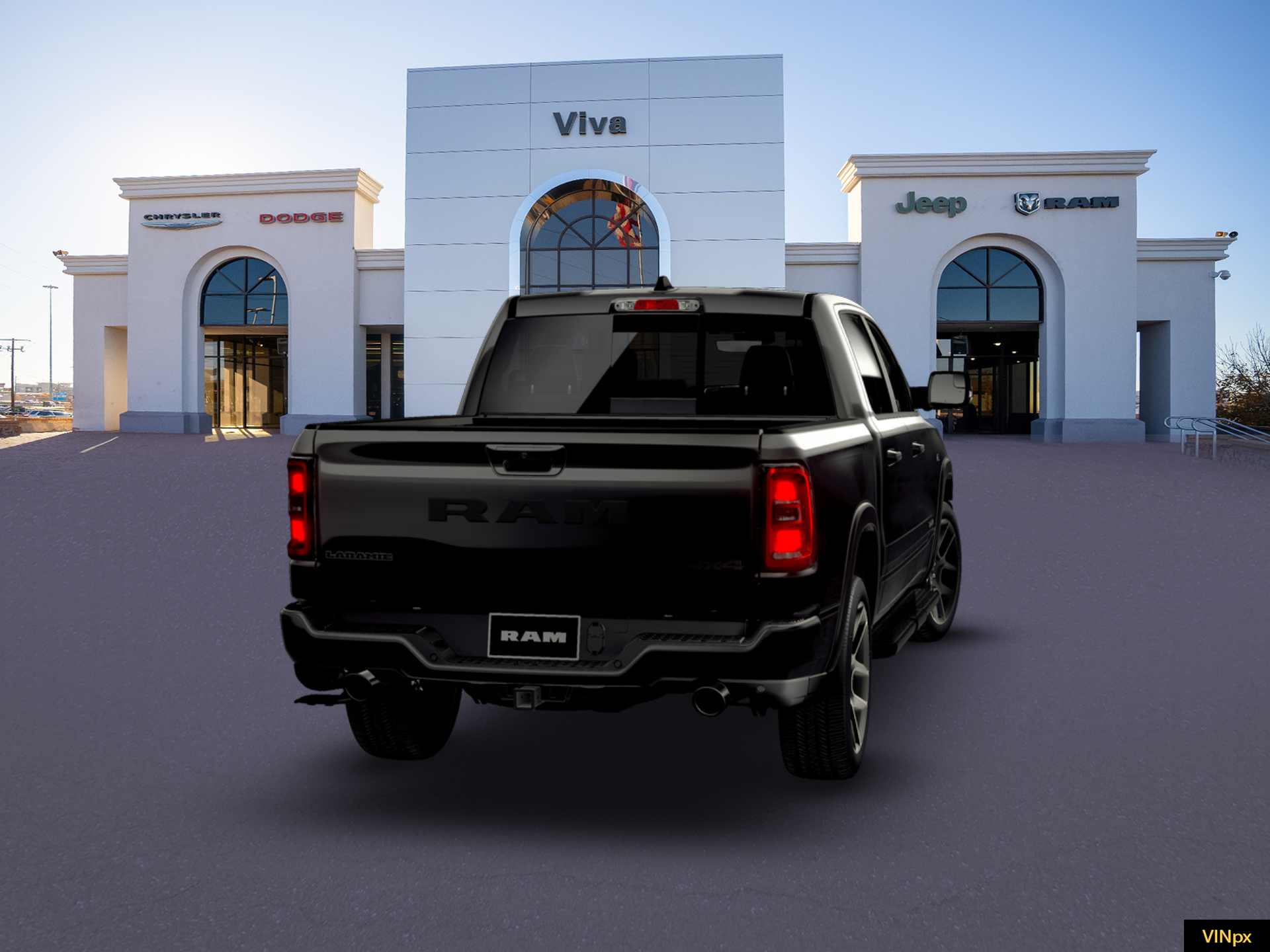 New 2026 Diamond Black Crystal Pearl-Coat Exterior Paint RAM Laramie image 14