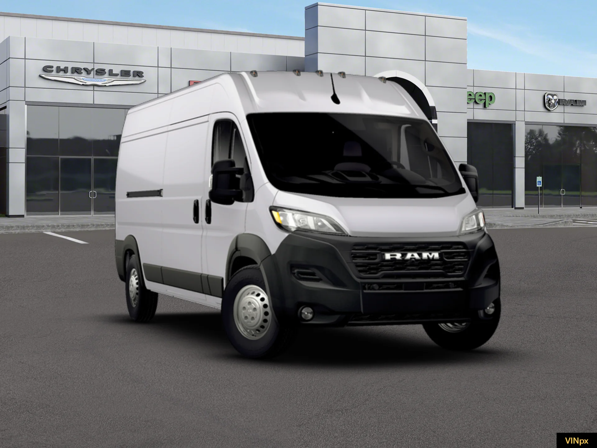 New 2026 Bright White Clear-Coat Exterior Paint Ram Tradesman image 28