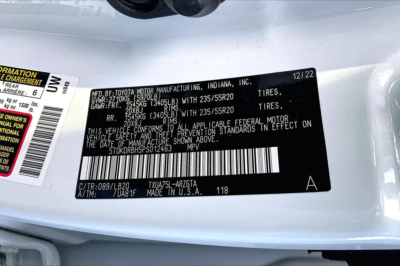 Used 2023 Wind Chill Pearl Toyota Limited image 34