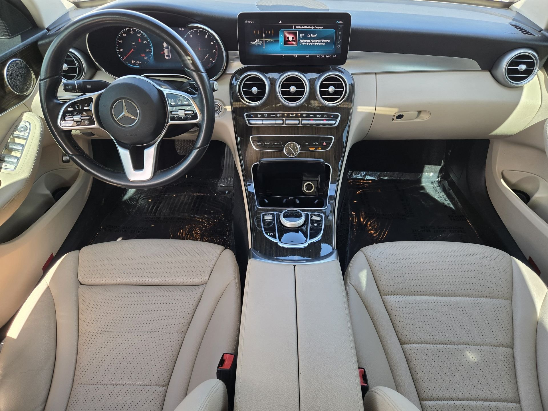 Used 2021 Mercedes-Benz C-Class Sedan C300 with VIN W1KWF8DB9MR646342 for sale in The Woodlands, TX