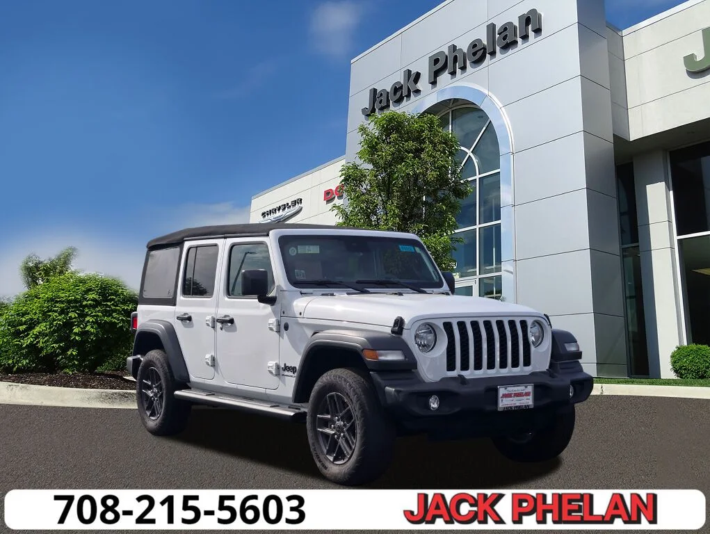 Certified Used 2024 White Jeep Sport S image 1