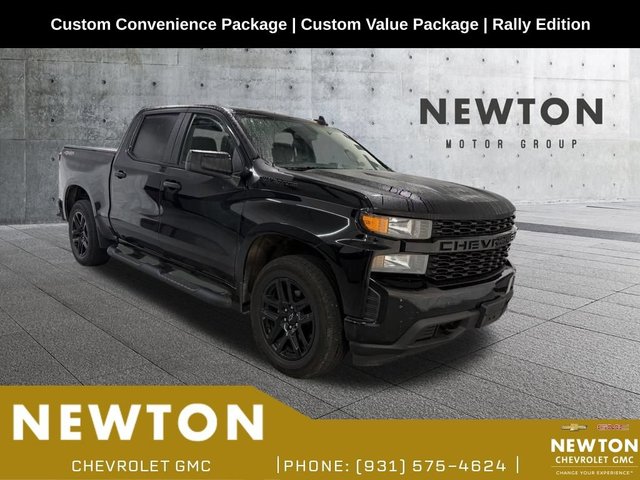 Pre-Owned 2021 Chevrolet Silverado 1500 Custom Four Wheel Drive Crew Cab