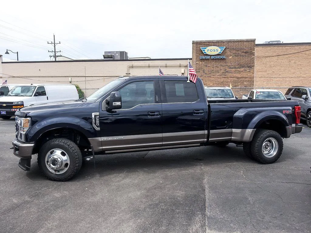 Used 2021 Antimatter Blue Metallic Ford King Ranch image 5
